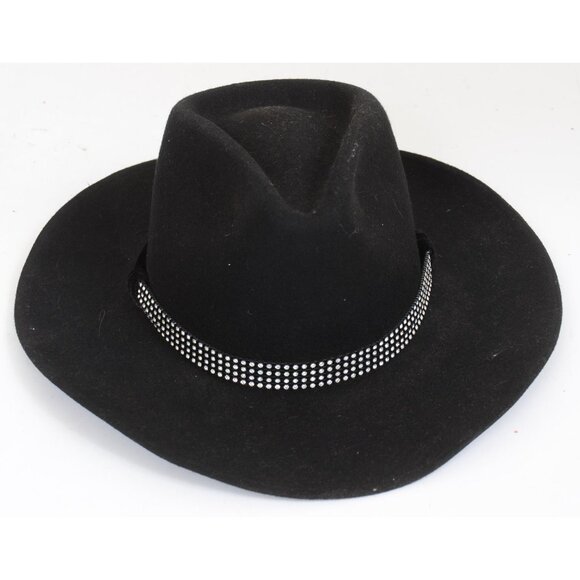Vintage 80s Miss Bierner Michael Howard 100% Wool Rhinestone Band Ladies Hat U.S main image 3